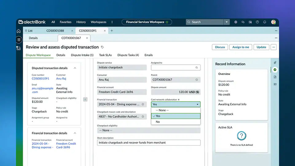Power end-to-end case management